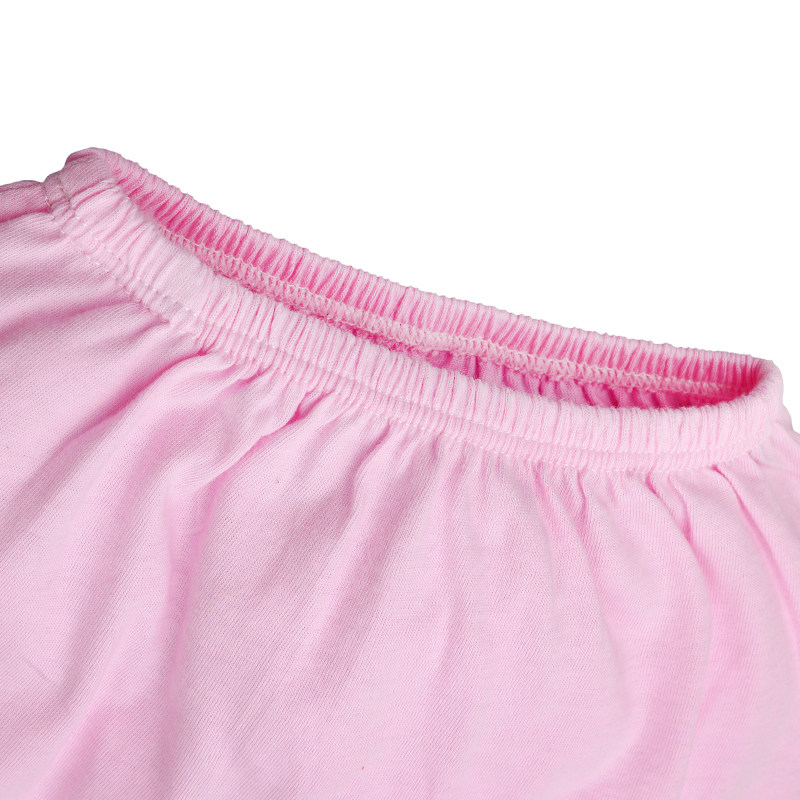 Bộ tay ngắn IQ baby cotton cúc bấm vai in hình màu hồng 8