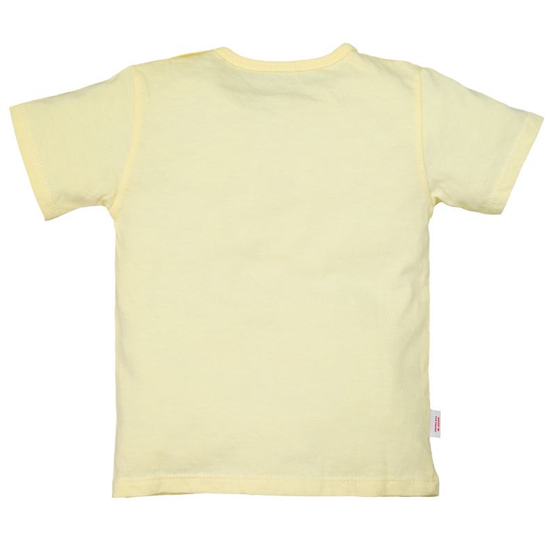 Bộ tay ngắn IQ baby cotton cúc bấm vai in hình màu hồng 15