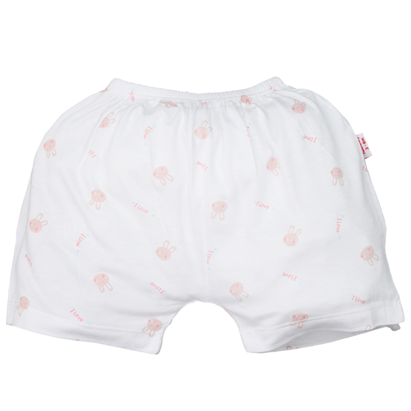 Bộ tay ngắn IQ baby visco cúc lệch in gấu màu nâu 18