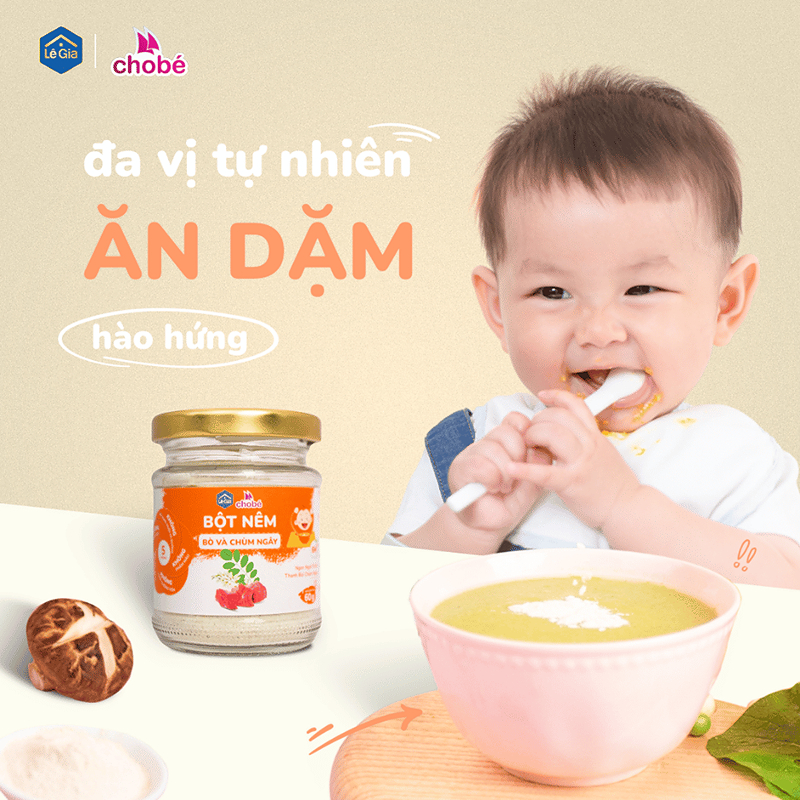 Bột nêm Lê Gia vị bò và chùm ngây hũ 60g (từ 6 tháng) 8