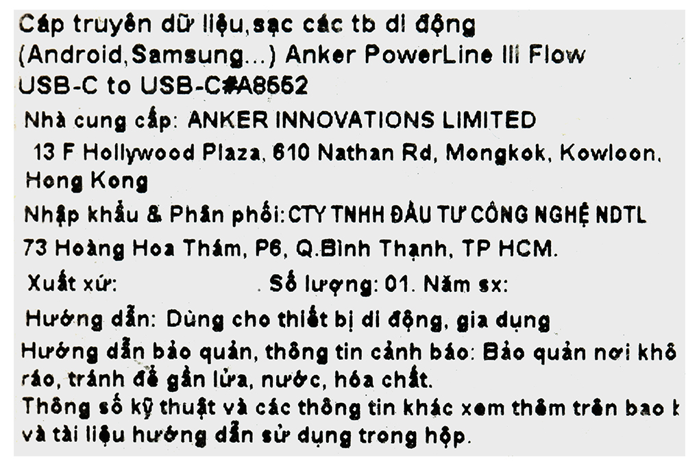 Cáp Type C - Type C 0.9m Anker PowerLine III Flow A8552 - 6
