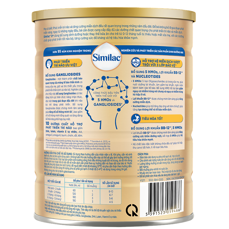 Combo 2 hộp sữa bột Similac 5G 0+ 380g (0 - 12 tháng) 29