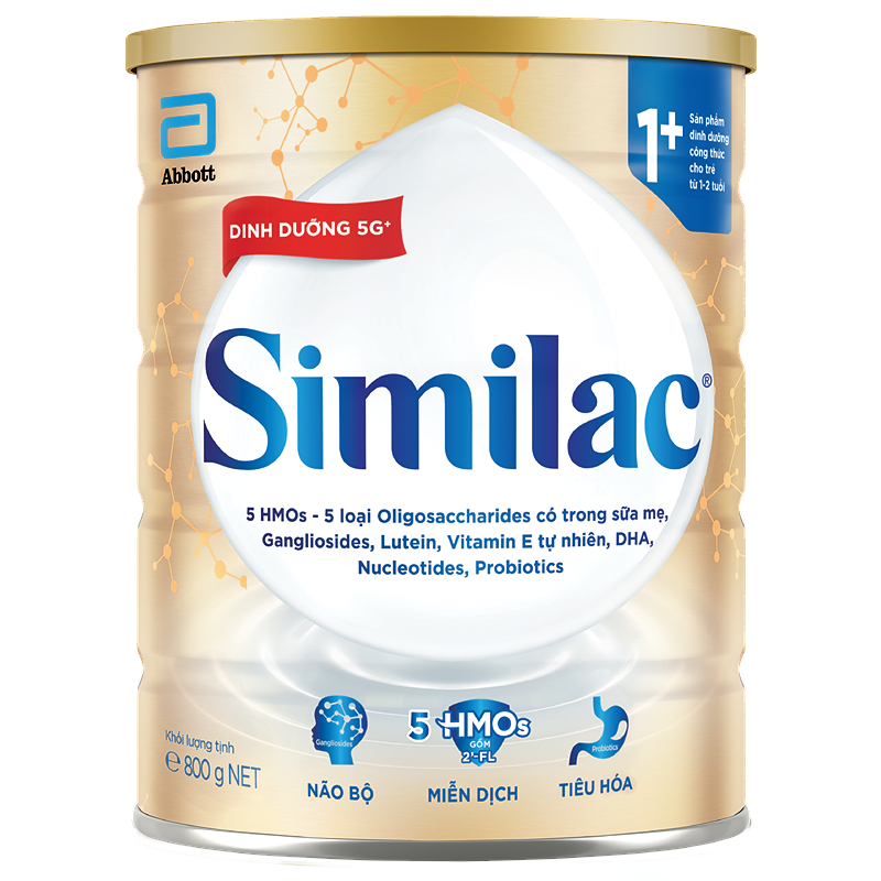 Combo 2 sữa bột Similac 5G 1+ 800g (1 - 2 tuổi) - Giao bao bì ngẫu nhiên 9