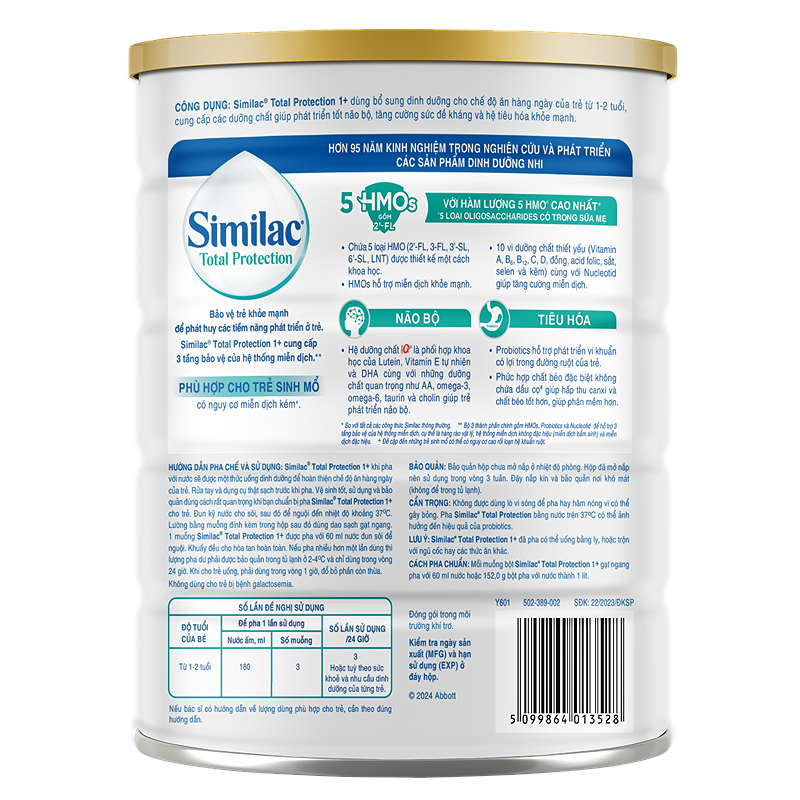 Combo 2 sữa bột Similac Total Protection 1+ 800g (1 - 2 tuổi) - Giao bao bì ngẫu nhiên 4