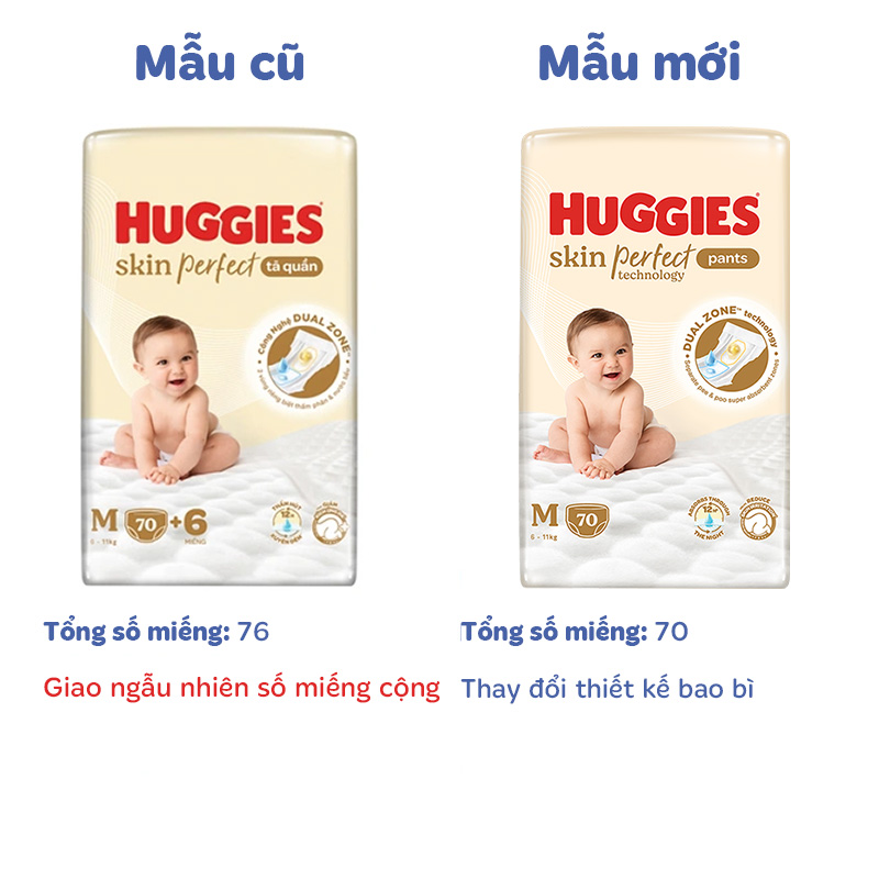 Combo 2 Tã quần Huggies Skin Perfect size L 60 miếng (9 - 14 kg) - Giao bao bì cộng miếng ngẫu nhiên 17