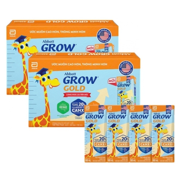 Combo 2 thùng 48 hộp sữa pha sẵn Abbott Grow Gold