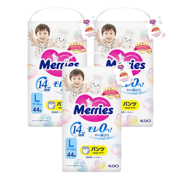 Tã quần Merries size L 44 miếng (9 - 14 kg) - Giao bao bì ngẫu nhiên 18