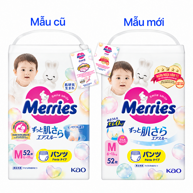 Tã quần Merries size M 52 miếng (6 - 11 kg) - Giao bao bì ngẫu nhiên 19