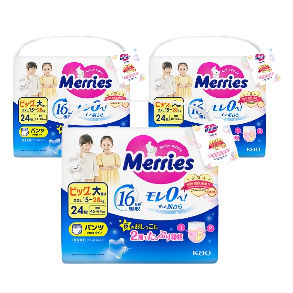 Tã quần Merries size XXL 24 miếng (15 - 28 kg) 18