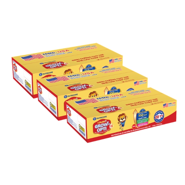 Combo 3 thùng 48 hộp sữa pha sẵn Nutricare Colos 24h Grow Plus