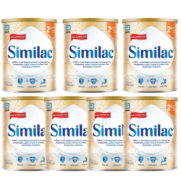 Combo 7 hộp sữa bột Similac 5G 2+