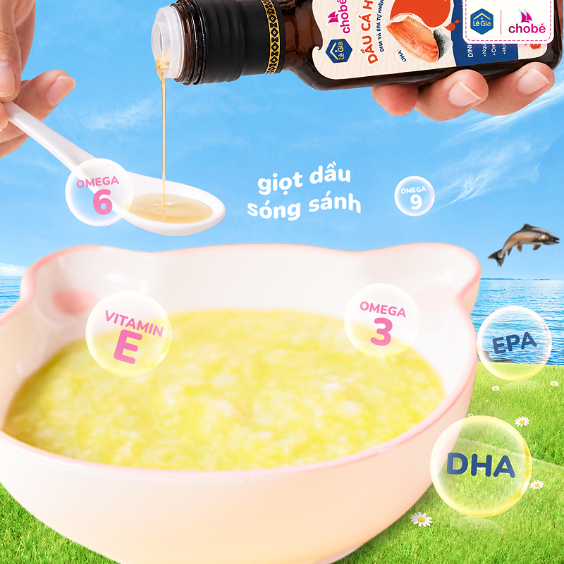 Dầu cá hồi Lê Gia ăn dặm cho bé chai 100 ml (từ 6 tháng) 5