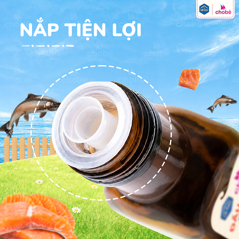 Dầu cá hồi Lê Gia ăn dặm cho bé chai 100 ml (từ 6 tháng) 6