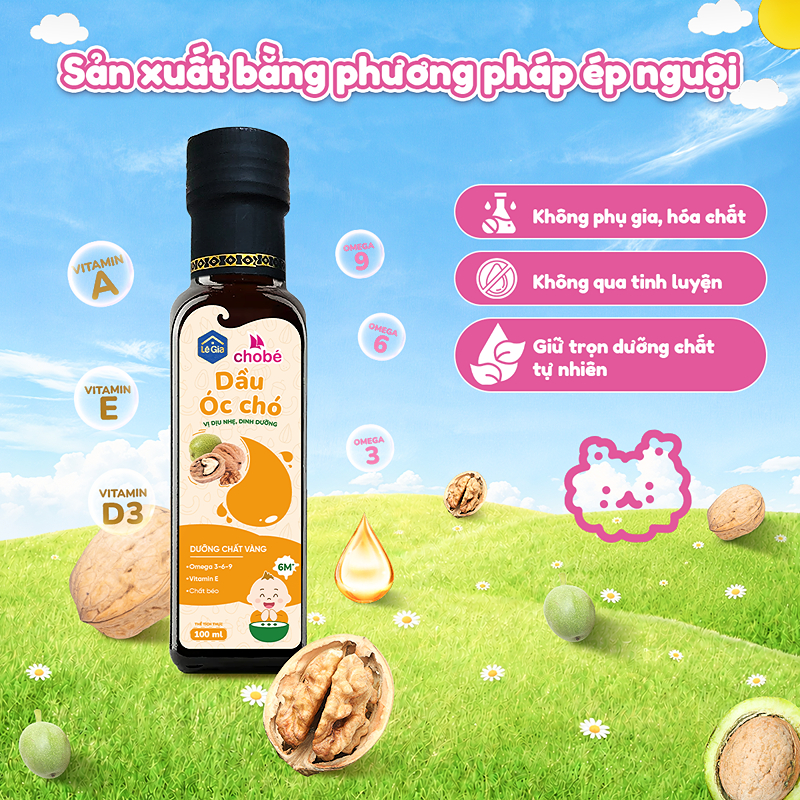 Dầu cá hồi Lê Gia ăn dặm cho bé chai 100 ml (từ 6 tháng) 12