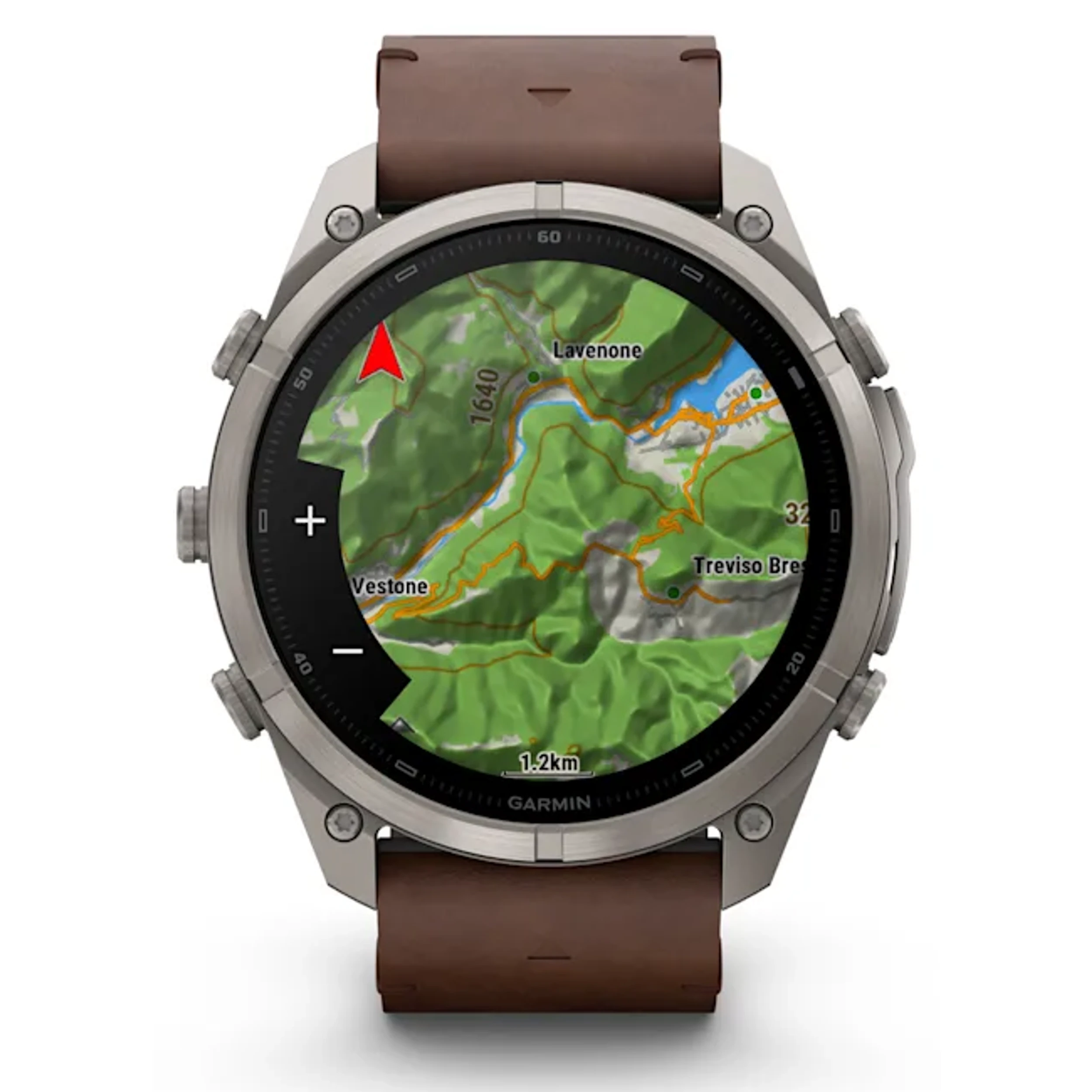 Garmin Fenix 9 Pro Sapphire 47mm viền Titanium dây da Nâu - 5