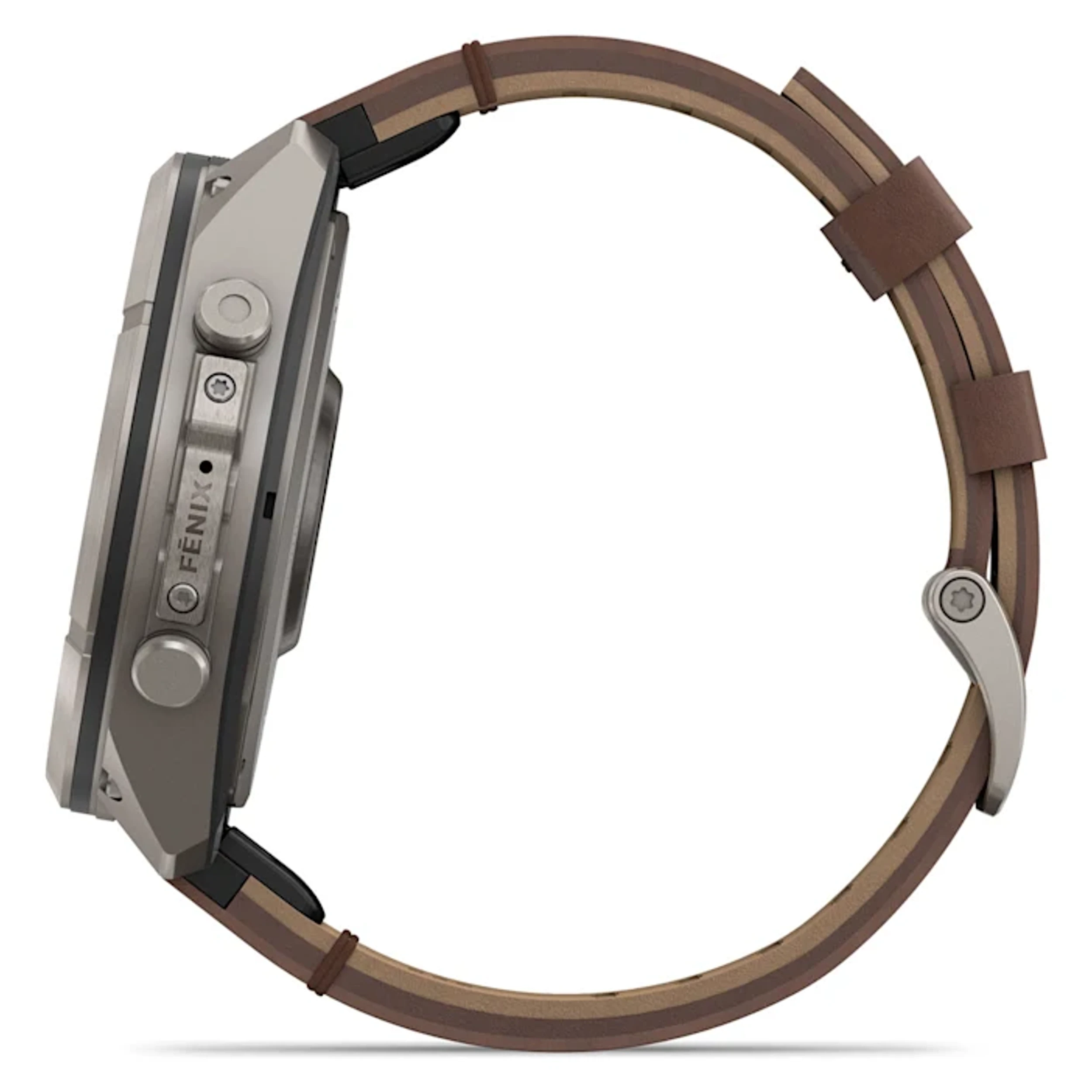 Garmin Fenix 9 Pro Sapphire 47mm viền Titanium dây da Nâu - 8