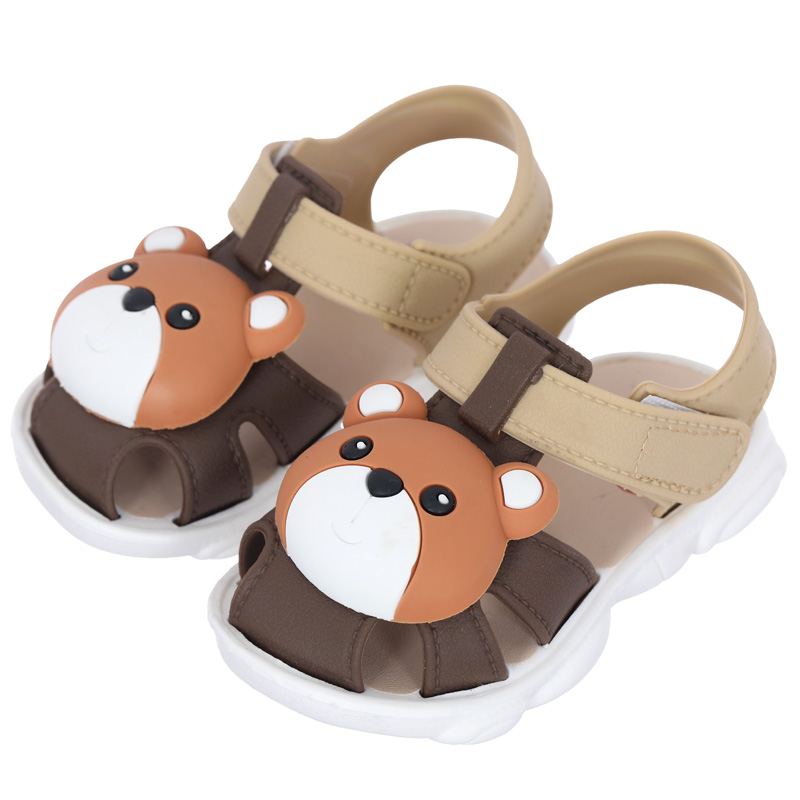 Giày sandal cho bé HappyTime SD013 màu trắng - nâu 2