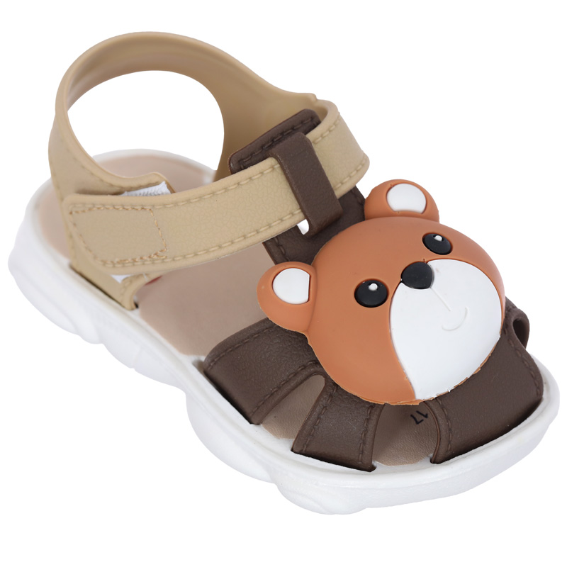 Giày sandal cho bé HappyTime SD013 màu trắng - nâu 3