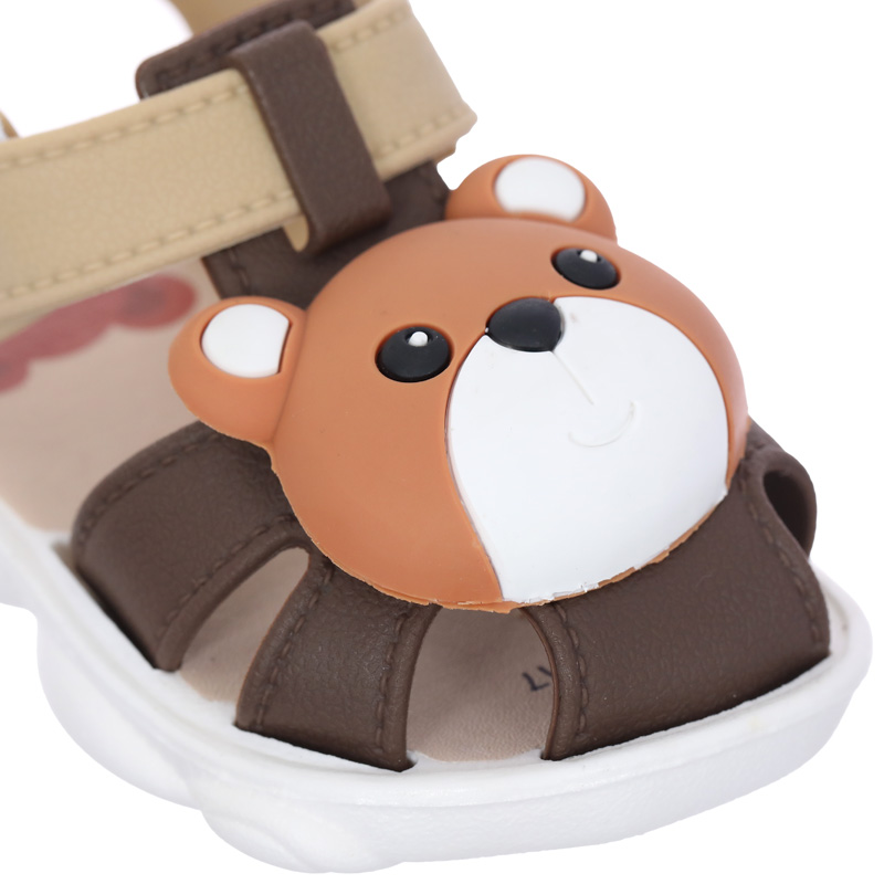 Giày sandal cho bé HappyTime SD013 màu trắng - nâu 6