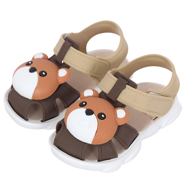 Giày sandal HappyTime SD013 màu trắng - nâu