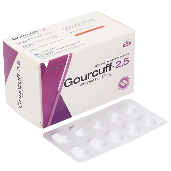 Gourcuff - 2,5 giúp giảm các triệu chứng bệnh phì đại tuyến tiền liệt