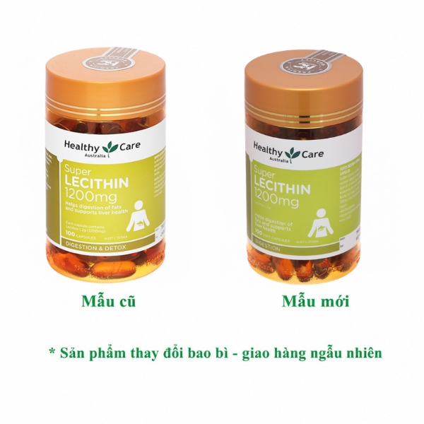 Healthy Care Super Lecithin 1200mg hỗ trợ bảo vệ gan
