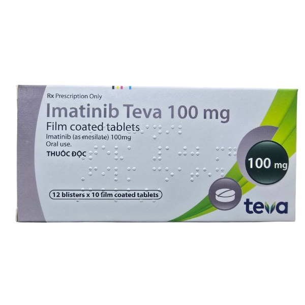 Imatinib Teva 100mg dùng trong điều trị ung thư bạch cầu tuỷ mạn