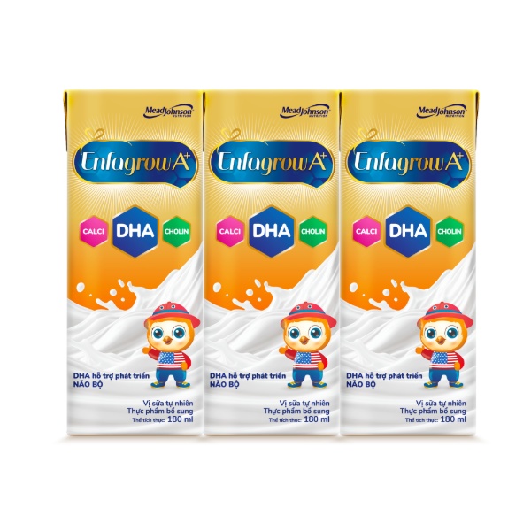 Lốc 3 hộp sữa pha sẵn Enfagrow A+ 180 ml (từ 1 tuổi) - AVAKids.com