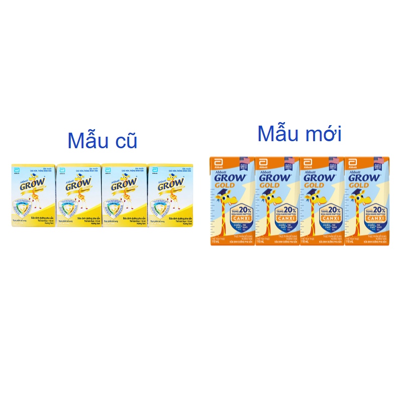 Combo 2 thùng 48 hộp sữa pha sẵn Abbott Grow Gold hương vani 110 ml (từ 1 tuổi) - Giao bao bì ngẫu nhiên 20