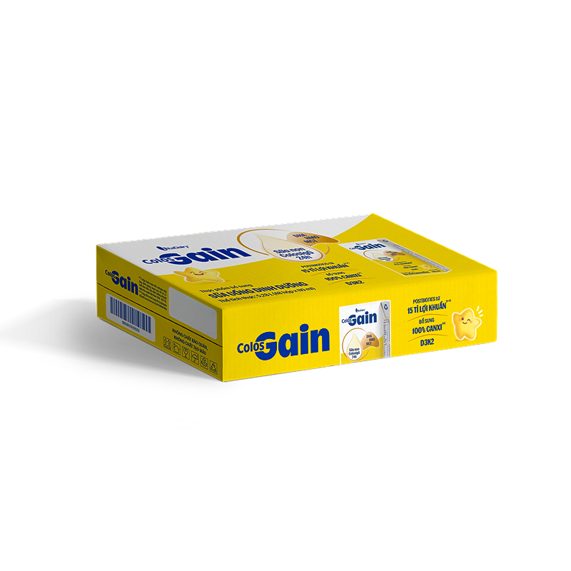 Lốc 4 hộp sữa non pha sẵn Colos Gain hương vani 110 ml (từ 1 tuổi) - Giao bao bì ngẫu nhiên 26
