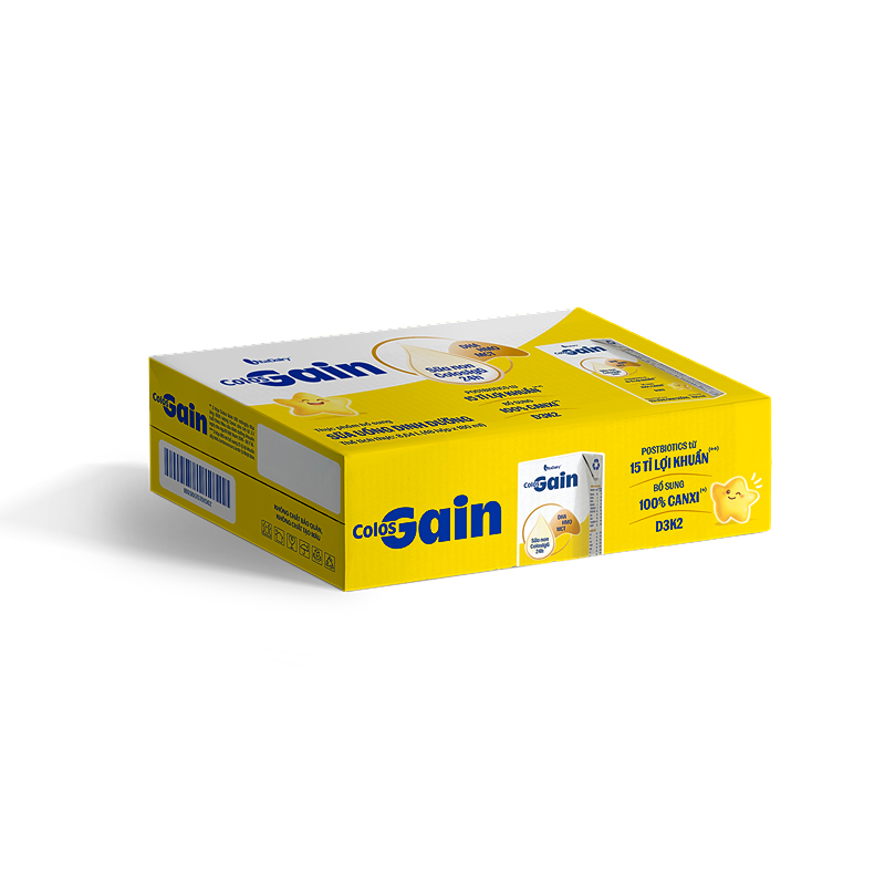 Lốc 4 hộp sữa non pha sẵn Colos Gain hương vani 180 ml (từ 1 tuổi) - Giao bao bì ngẫu nhiên 14