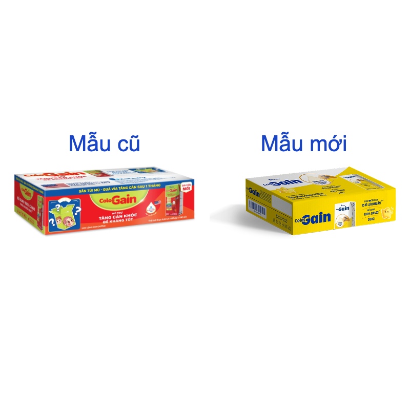 Lốc 4 hộp sữa non pha sẵn Colos Gain hương vani 180 ml (từ 1 tuổi) - Giao bao bì ngẫu nhiên 17