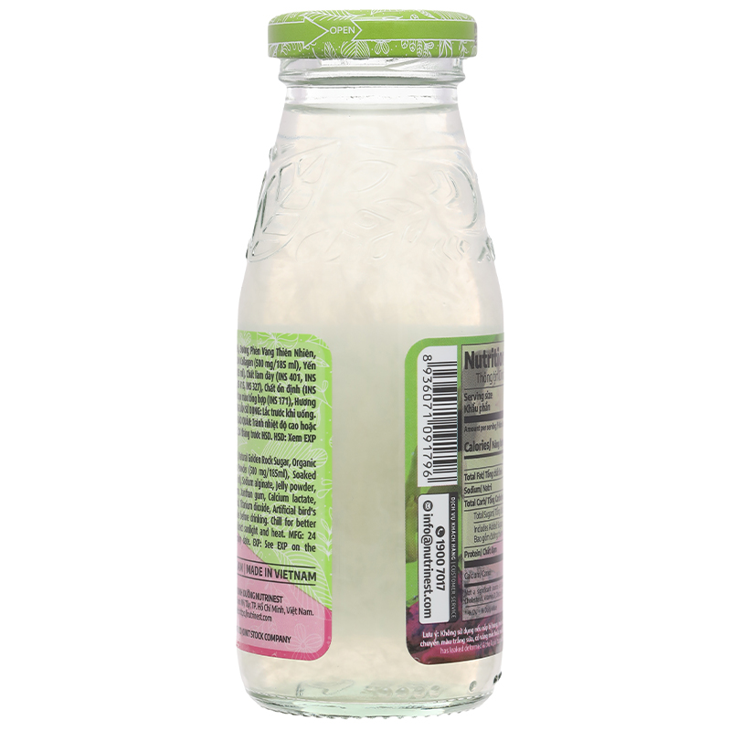 Nước yến Collagen Green Bird Nutrinest lốc 6 chai x 185ml - 20