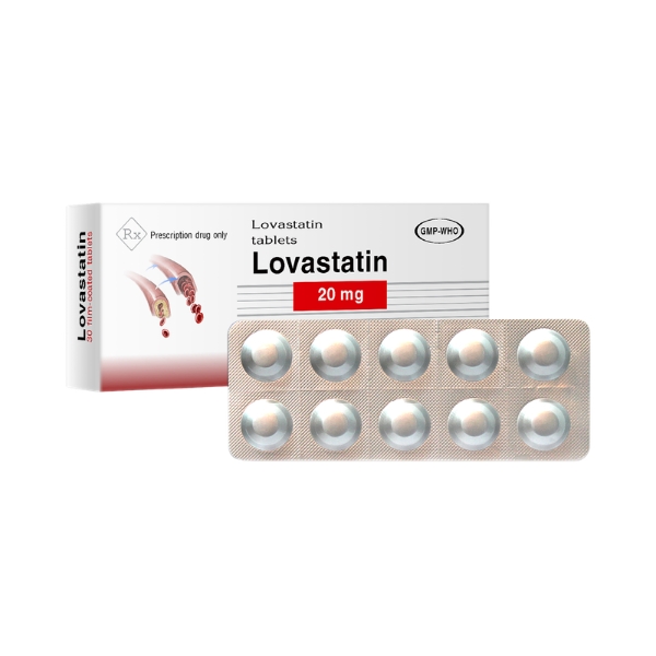 Lovastatin TV Pharm 20mg phòng ngừa biến cố tim mạch, rối loạn lipid