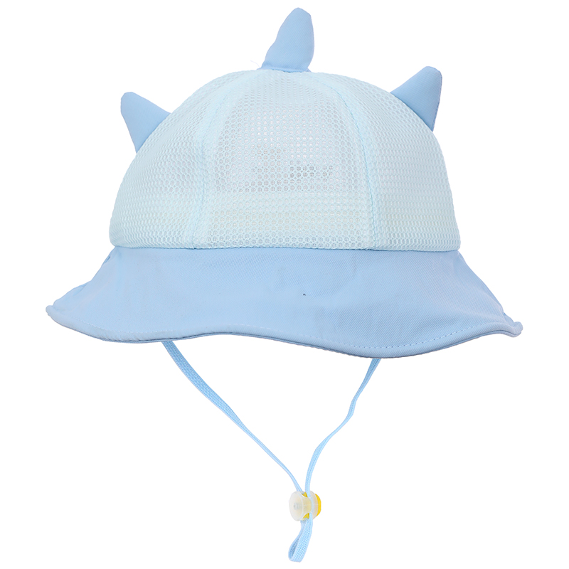 Nón vành cho bé TOP KIDS lưới thỏ con hello màu hồng 18