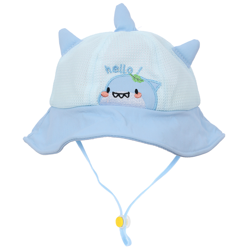 Nón vành cho bé TOP KIDS lưới thỏ con hello màu hồng 19