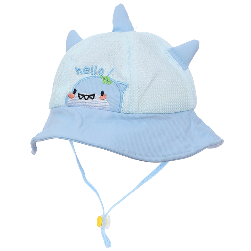 Nón vành cho bé TOP KIDS lưới thỏ con hello màu hồng 20