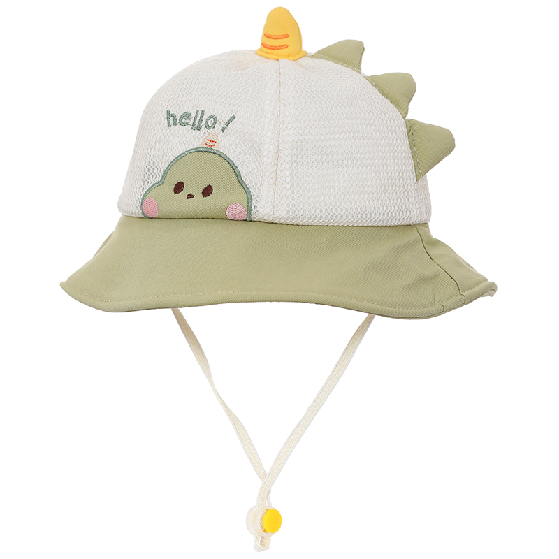 Nón vành cho bé TOP KIDS lưới thỏ con hello màu hồng 11
