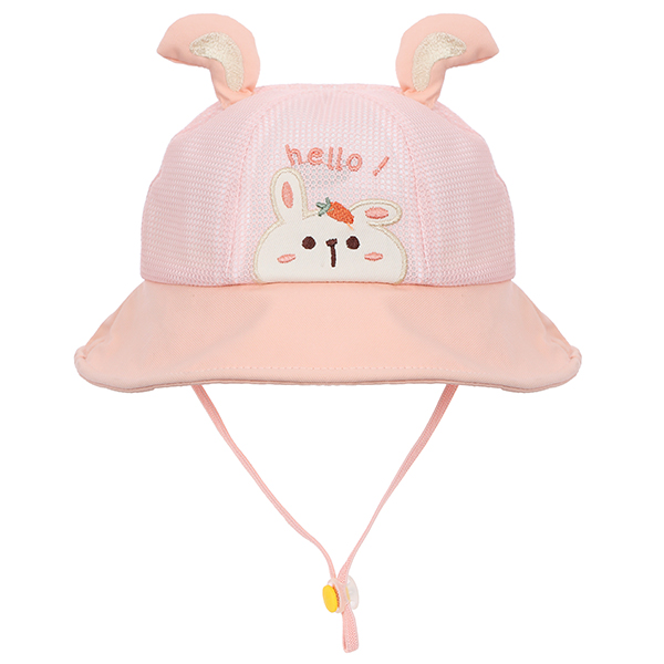 Nón vành TOP KIDS thỏ con màu hồng
