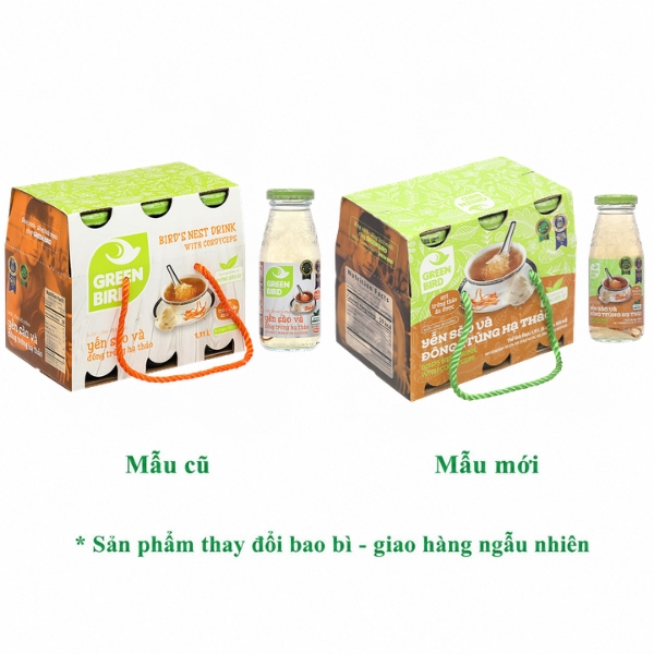 Nước yến sào và đông trùng hạ thảo Green Bird