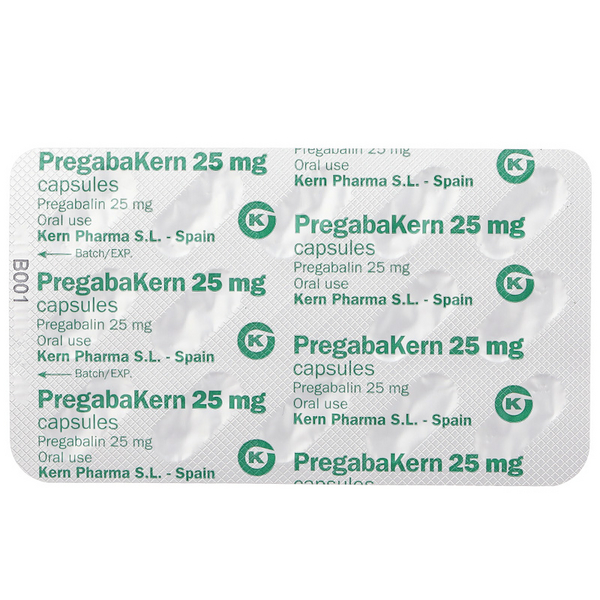 Pregabakern 25mg điều trị đau thần kinh, động kinh, rối loạn lo âu tổng quát (4 vỉ x 14 viên) - 8