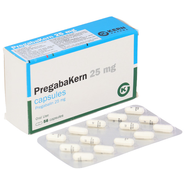 Pregabakern 25mg điều trị đau thần kinh, động kinh, rối loạn lo âu tổng quát