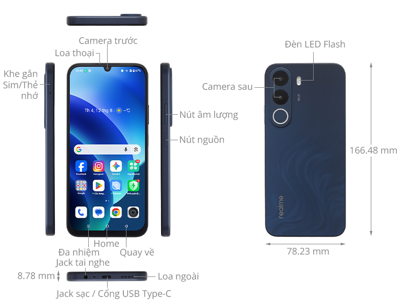 Điện thoại realme C100x 6GB/128GB