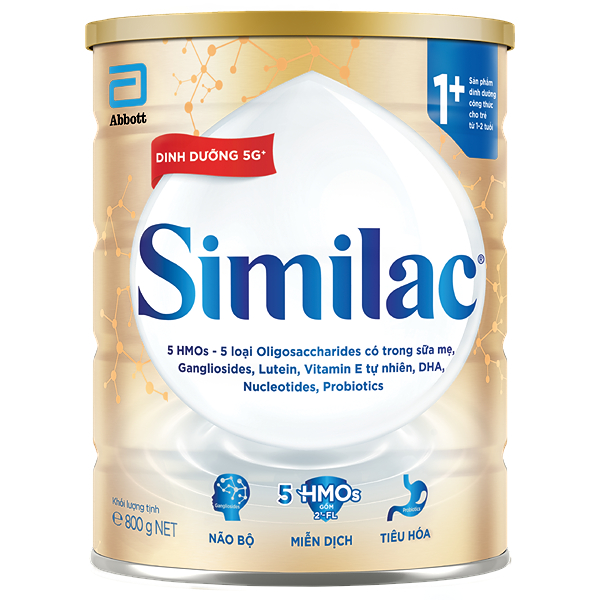 Combo 2 sữa bột Similac 5G 1+ 850g/800g (1 - 2 tuổi) - AVAKids.com