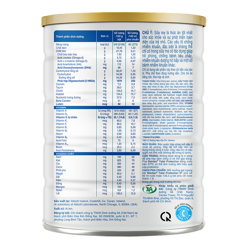 Sữa bột Similac Total Protection 0+ 800g (0 -12 tháng) - Giao bao bì ngẫu nhiên 5