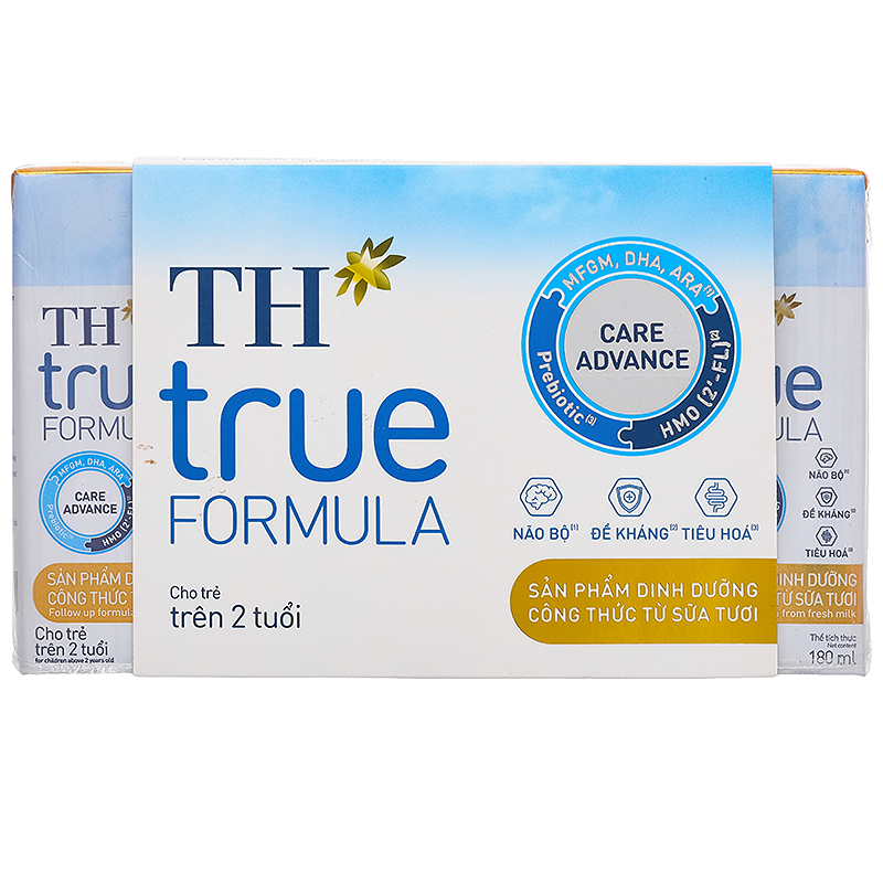 Lốc 4 hộp sữa pha sẵn TH true Formula 180 ml (từ 2 tuổi) 15