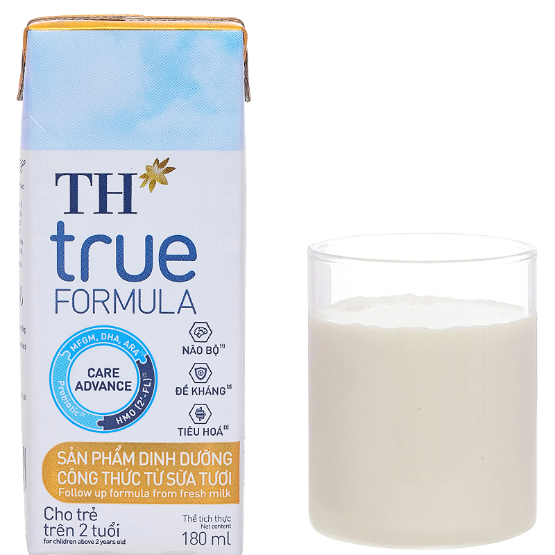 Lốc 4 hộp sữa pha sẵn TH true Formula 180 ml (từ 2 tuổi) 16