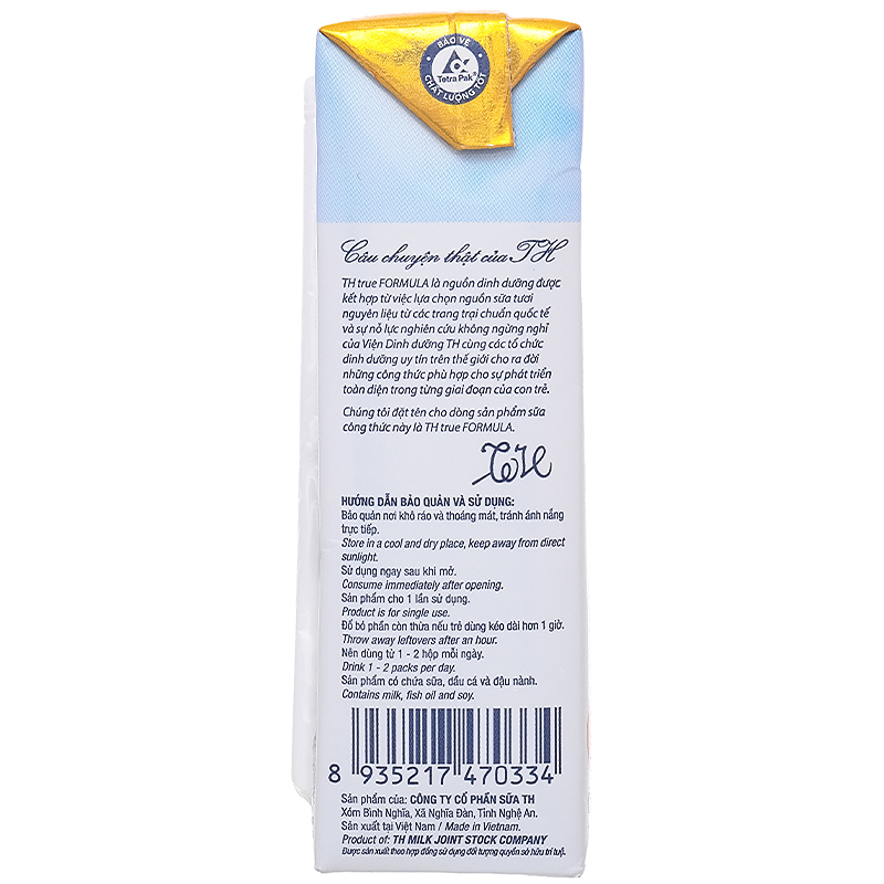 Lốc 4 hộp sữa pha sẵn TH true Formula 180 ml (từ 2 tuổi) 22