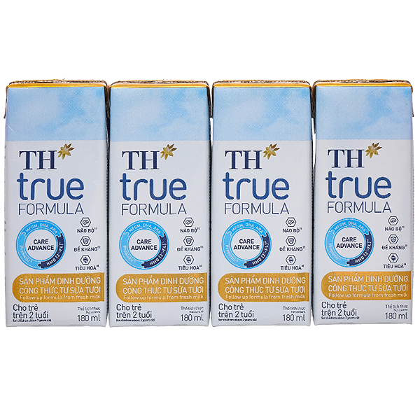 Lốc 4 hộp sữa pha sẵn TH true Formula