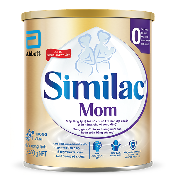 Sữa bầu Similac Mom 400g hương vani giá tốt - AVAKids.com